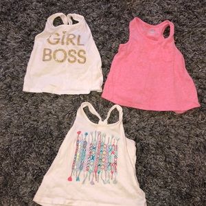 Toddler racer back tanks
